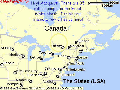 Map of North America